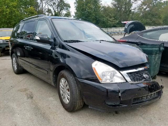 KNDMG4C77B6403759 - 2011 KIA SEDONA LX BLACK photo 1