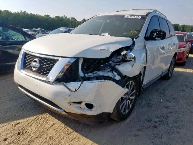 5N1AR2MN2DC628704 - 2013 NISSAN PATHFINDER WHITE photo 2