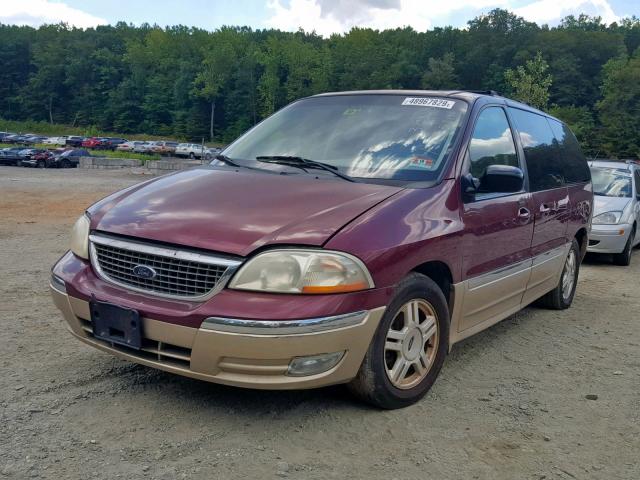 2FMZA53481BB58016 - 2001 FORD WINDSTAR S BURGUNDY photo 2