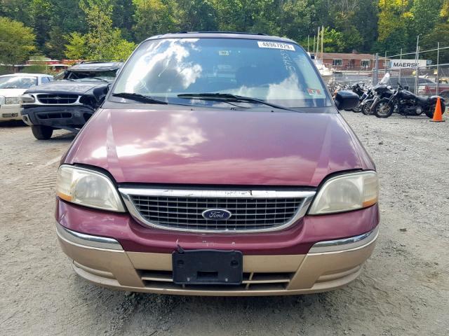 2FMZA53481BB58016 - 2001 FORD WINDSTAR S BURGUNDY photo 9