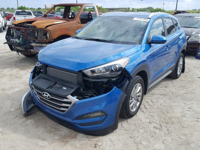 KM8J33A46JU785807 - 2018 HYUNDAI TUCSON LIM BLUE photo 2