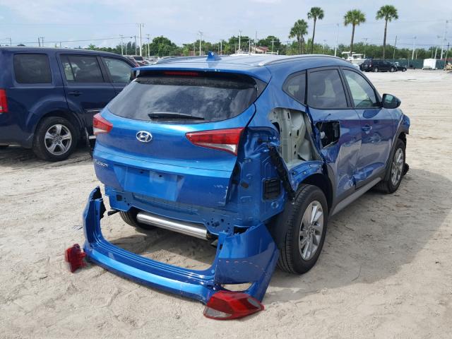 KM8J33A46JU785807 - 2018 HYUNDAI TUCSON LIM BLUE photo 4