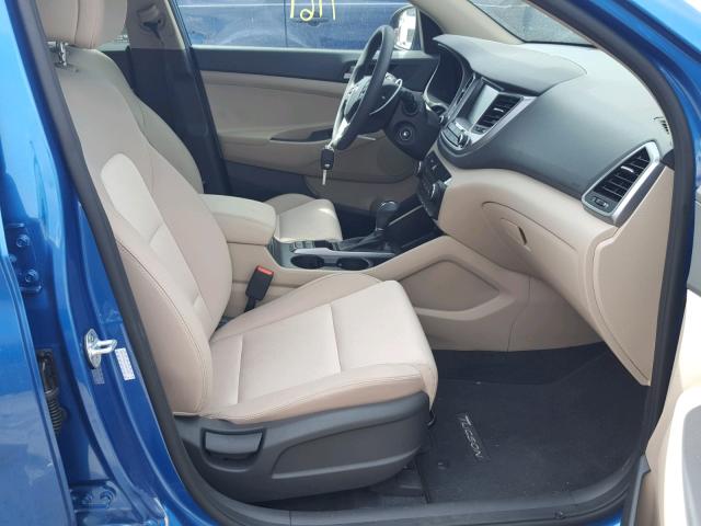 KM8J33A46JU785807 - 2018 HYUNDAI TUCSON LIM BLUE photo 5