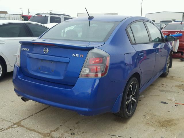 3N1BB61E09L621404 - 2009 NISSAN SENTRA SE- BLUE photo 4