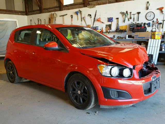 1G1JA6SH2C4120430 - 2012 CHEVROLET SONIC LS RED photo 1