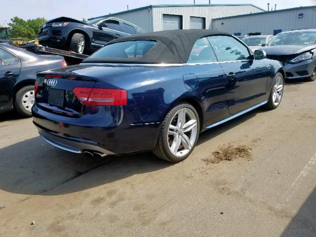 WAUCGAFH4AN013847 - 2010 AUDI S5 PREMIUM BLUE photo 4