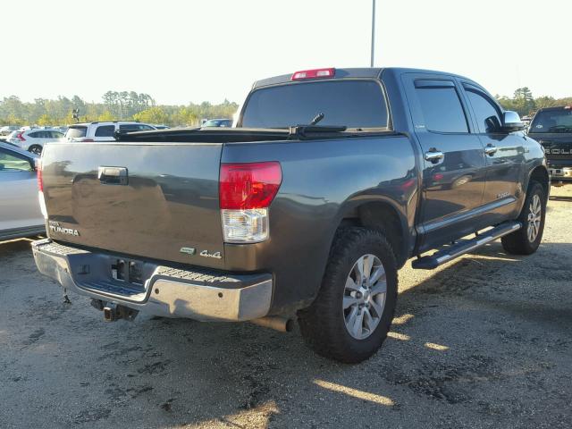 5TFHW5F11BX188570 - 2011 TOYOTA TUNDRA CRE GRAY photo 4