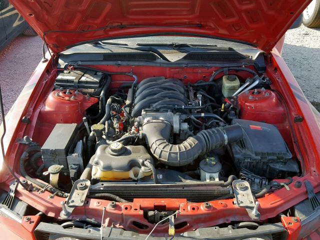 1ZVHT82H755246711 - 2005 FORD MUSTANG GT RED photo 7