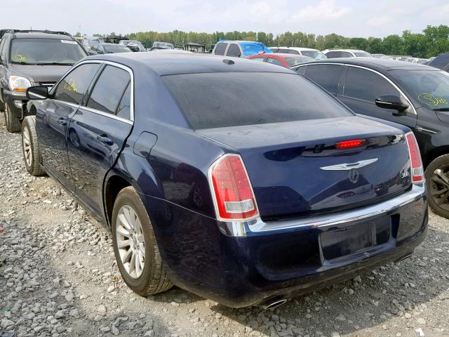 2C3CCAAG5EH200045 - 2014 CHRYSLER 300 BLUE photo 3