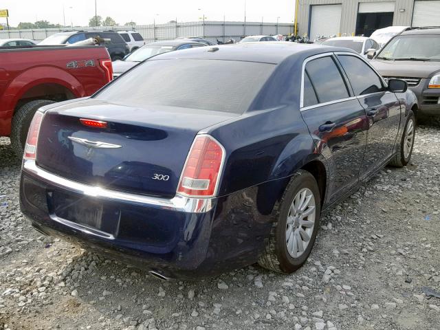 2C3CCAAG5EH200045 - 2014 CHRYSLER 300 BLUE photo 4