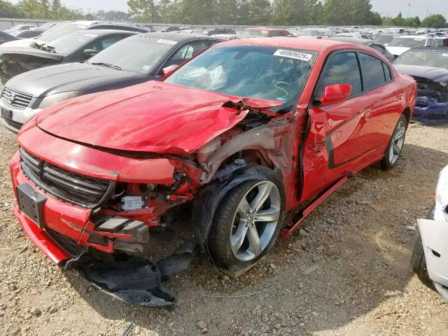 2C3CDXHG2FH730075 - 2015 DODGE CHARGER SX RED photo 2