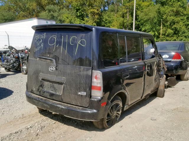 JTLKT334640153010 - 2004 TOYOTA SCION XB შავი ფოტო 4