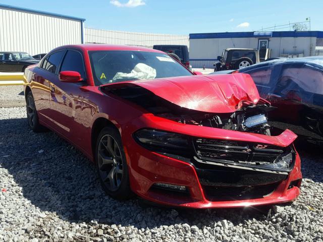 2C3CDXHG2GH188428 - 2016 DODGE CHARGER SX RED photo 1