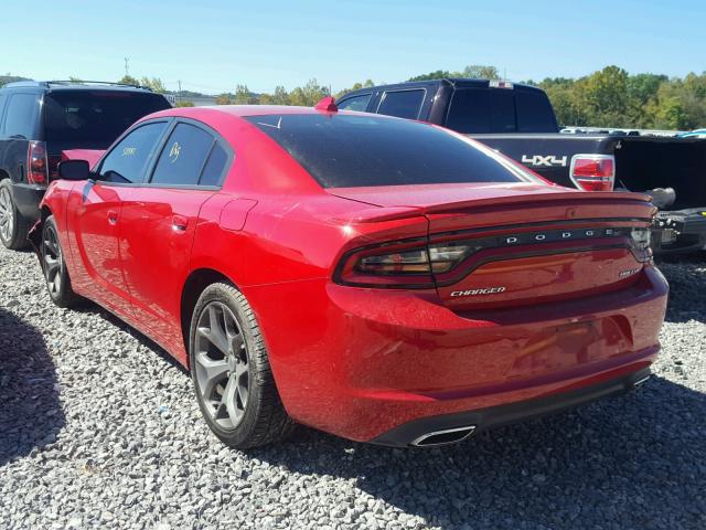 2C3CDXHG2GH188428 - 2016 DODGE CHARGER SX RED photo 3