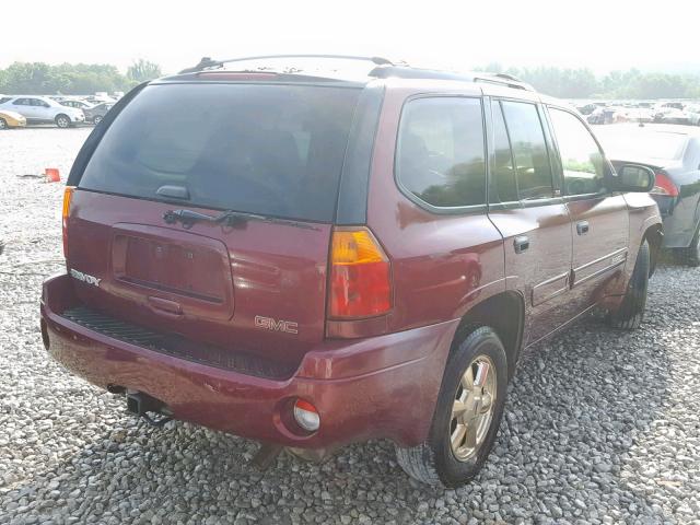 1GKDT13S222248967 - 2002 GMC ENVOY MAROON photo 4