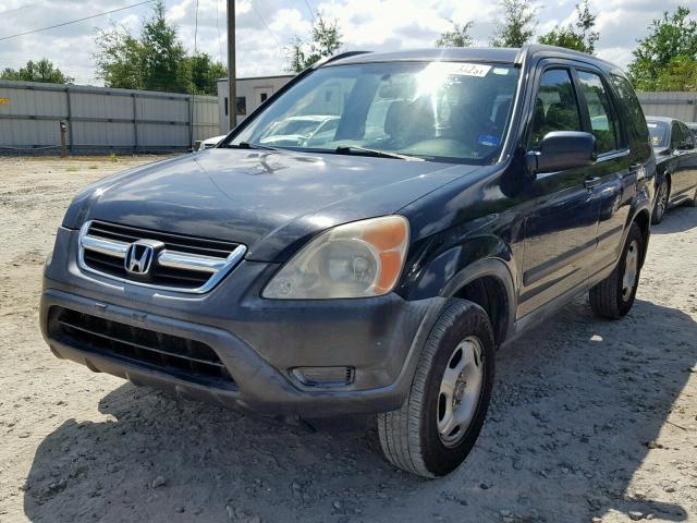 JHLRD68552C015855 - 2002 HONDA CR-V LX BLACK photo 2