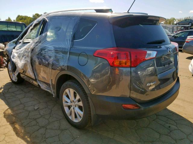 2T3DFREV0EW127410 - 2014 TOYOTA RAV4 LIMIT GRAY photo 3