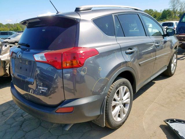 2T3DFREV0EW127410 - 2014 TOYOTA RAV4 LIMIT GRAY photo 4