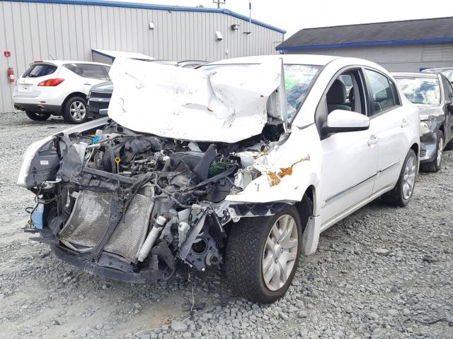 3N1AB6AP6CL684284 - 2012 NISSAN SENTRA 2.0 WHITE photo 2