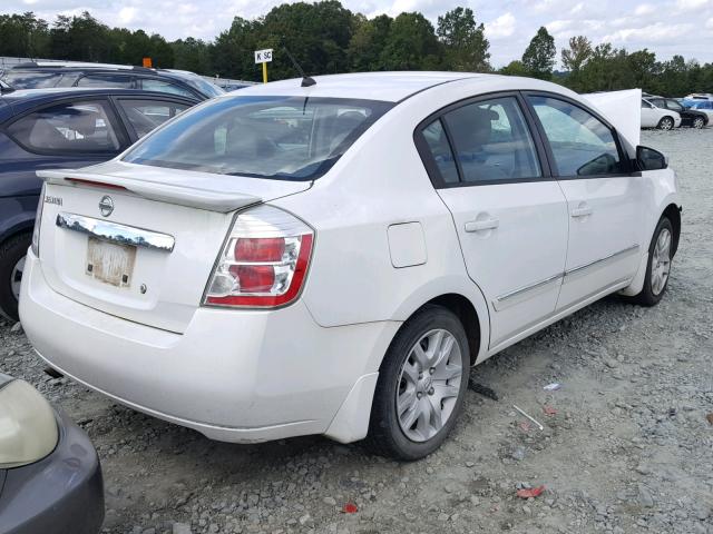 3N1AB6AP6CL684284 - 2012 NISSAN SENTRA 2.0 WHITE photo 4