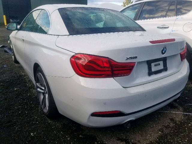 WBA4Z7C50KEP87963 - 2019 BMW 440XI WHITE photo 3