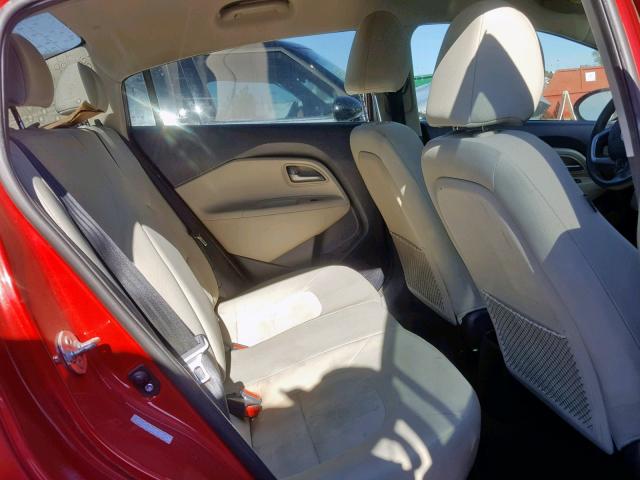 KNADM4A31D6306209 - 2013 KIA RIO LX RED photo 6