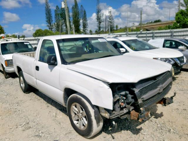 1GCEC14X45Z292359 - 2005 CHEVROLET SILVERADO WHITE photo 1