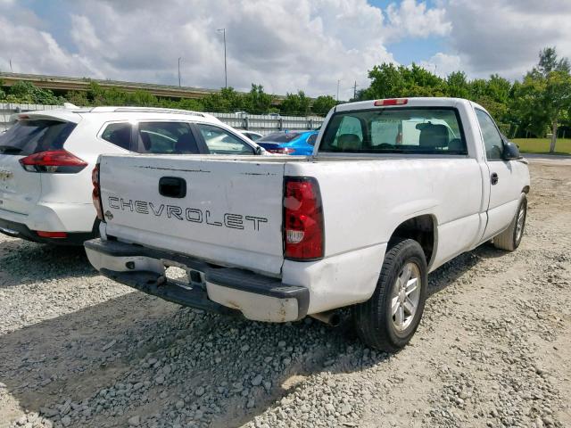 1GCEC14X45Z292359 - 2005 CHEVROLET SILVERADO WHITE photo 4