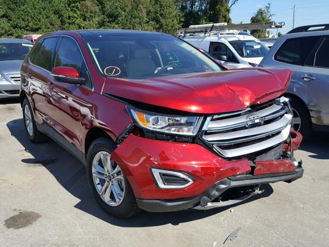 2FMPK3J86JBB27880 - 2018 FORD EDGE SEL RED photo 1