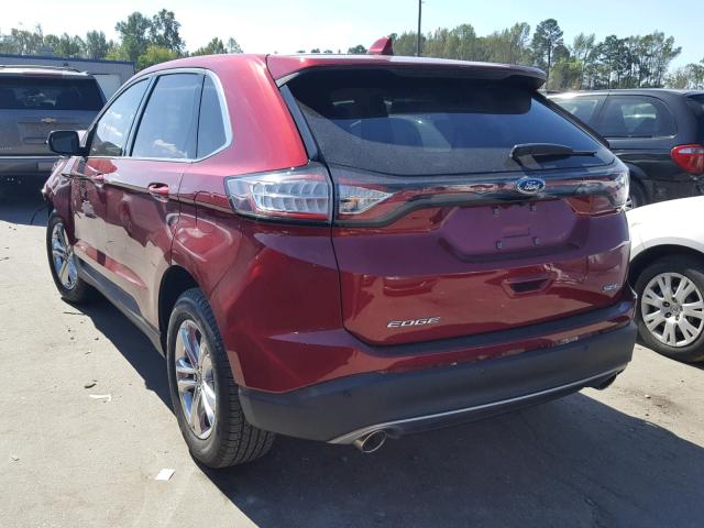 2FMPK3J86JBB27880 - 2018 FORD EDGE SEL RED photo 3