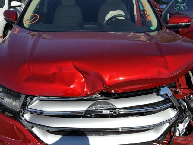 2FMPK3J86JBB27880 - 2018 FORD EDGE SEL RED photo 7