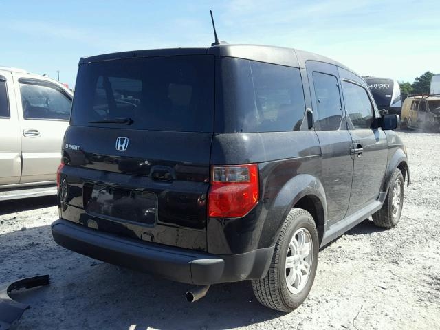 5J6YH17766L007248 - 2006 HONDA ELEMENT EX BLACK photo 4