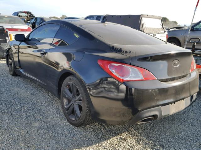 KMHHT6KD0AU026522 - 2010 HYUNDAI GENESIS CO BLACK photo 3