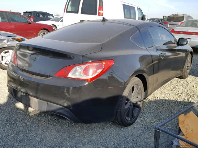 KMHHT6KD0AU026522 - 2010 HYUNDAI GENESIS CO BLACK photo 4