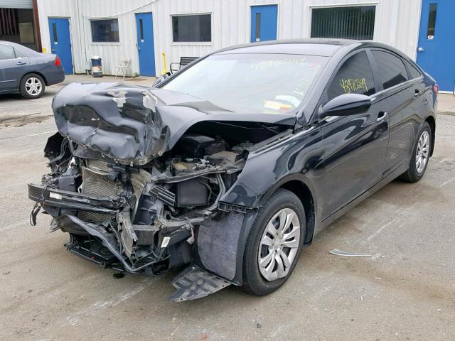 5NPEB4AC5BH275286 - 2011 HYUNDAI SONATA GLS BLACK photo 2