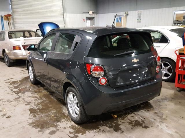 1G1JC6SGXF4207448 - 2015 CHEVROLET SONIC LT GRAY photo 3