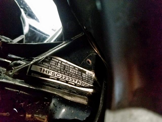 1HFSC2233YA200837 - 2000 HONDA GL1500 SE1 BLACK photo 10