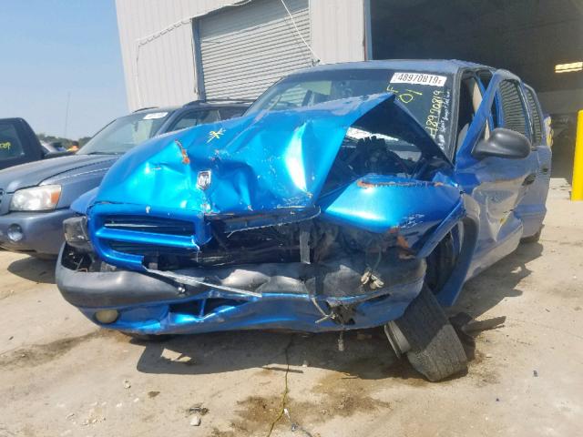 1B7GG2AN61S143525 - 2001 DODGE DAKOTA QUA BLUE photo 2