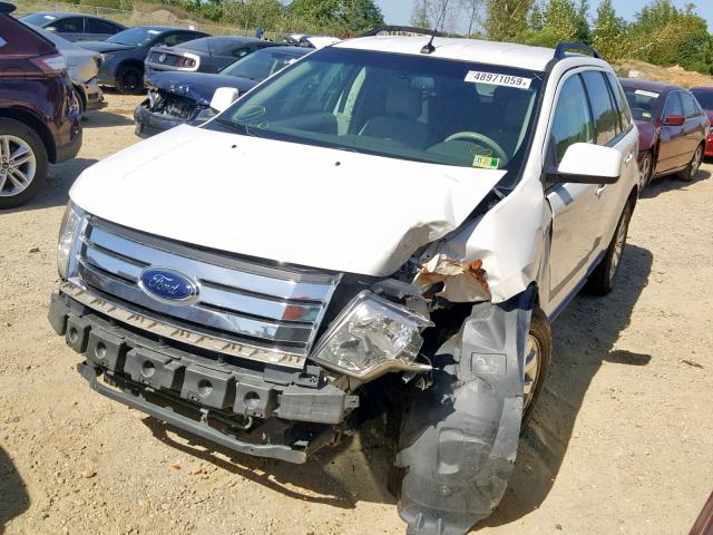 2FMDK38C79BA47741 - 2009 FORD EDGE SEL WHITE photo 2