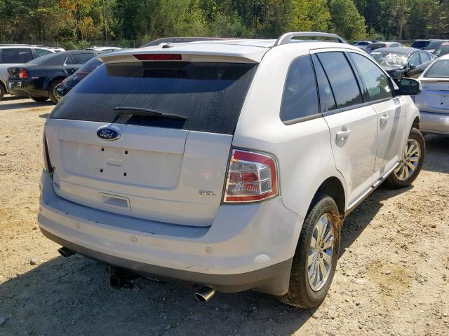 2FMDK38C79BA47741 - 2009 FORD EDGE SEL WHITE photo 4