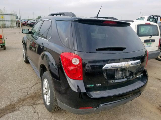 2GNFLNEK0C6149813 - 2012 CHEVROLET EQUINOX LT BLACK photo 3