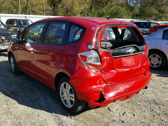 JHMGE88249C006270 - 2009 HONDA FIT RED photo 3