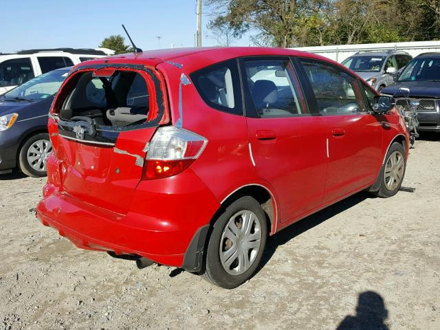 JHMGE88249C006270 - 2009 HONDA FIT RED photo 4