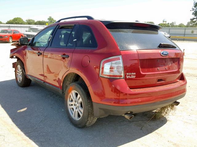 2FMDK36C89BA87331 - 2009 FORD EDGE SE RED photo 3