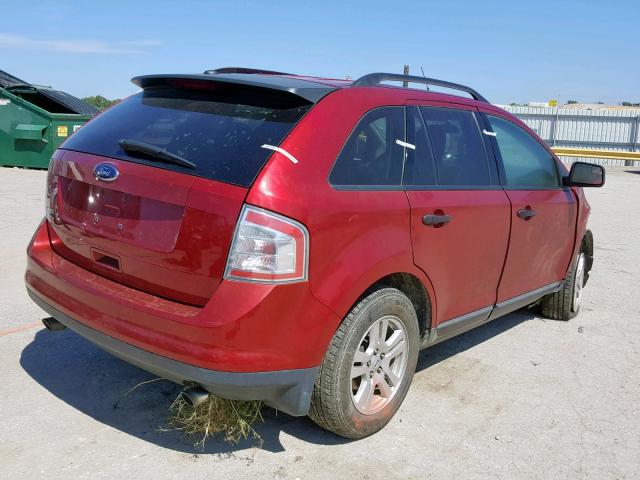 2FMDK36C89BA87331 - 2009 FORD EDGE SE RED photo 4