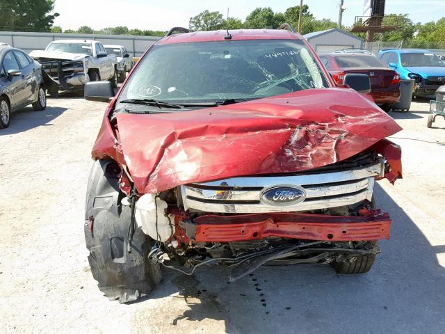 2FMDK36C89BA87331 - 2009 FORD EDGE SE RED photo 9