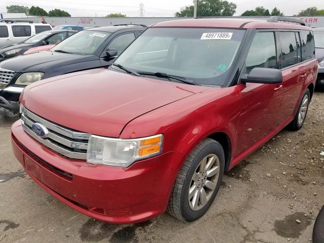 2FMDK51C59BA02724 - 2009 FORD FLEX SE RED photo 2