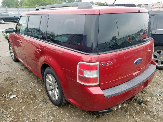 2FMDK51C59BA02724 - 2009 FORD FLEX SE RED photo 3