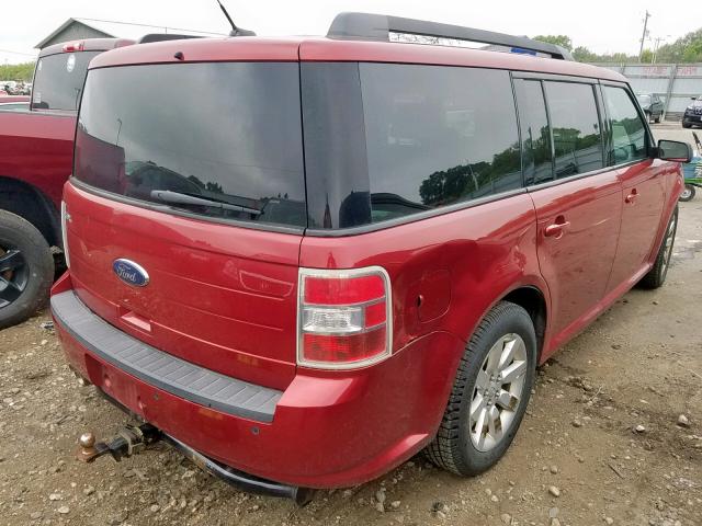 2FMDK51C59BA02724 - 2009 FORD FLEX SE RED photo 4