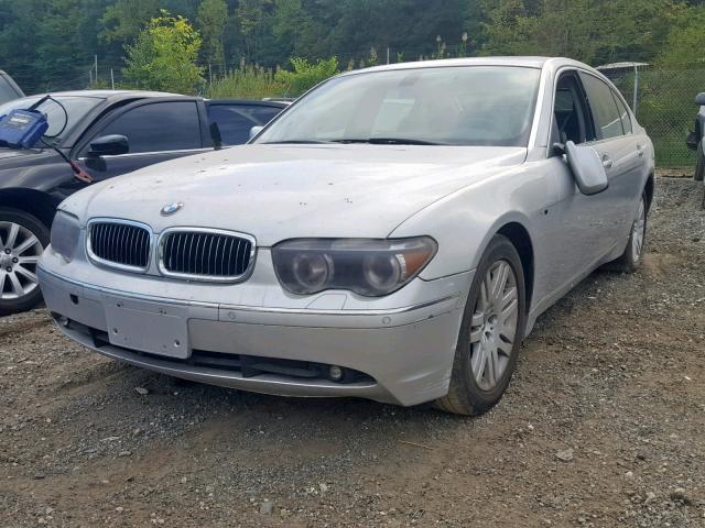 WBAGN63473DR09347 - 2003 BMW 745 LI SILVER photo 2